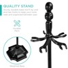 Best Choice Products 5-Piece Fireplace and Firepit Iron Tool Set w/ Tongs, Poker, Broom, Shovel, Stand - 3 of 4