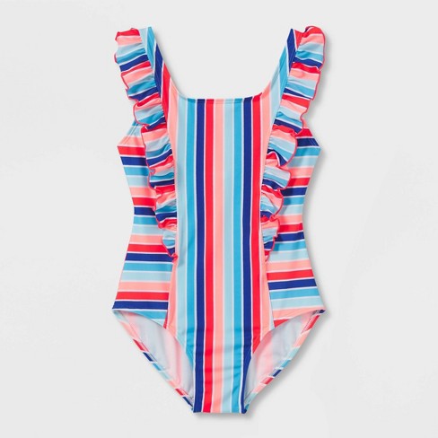 Target striped hot sale one piece