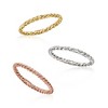 Ross-Simons 18kt Tri-Colored Gold Jewelry Set: 3 Roped Rings - 4 of 4