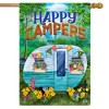 Spring Happy Campers Floral House Flag 28 x 40 Briarwood Lane - 2 of 4