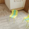 Gulches 4-Pack Modern Striped Color Block Chairs ¨C Indoor/Outdoor, Sturdy Legs, for Living Room/Balcony/Caf¨¦/Terrace - 2 of 4