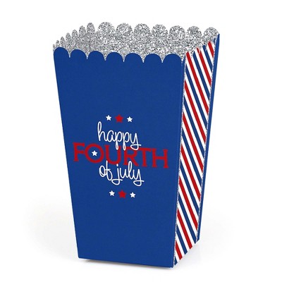 Big Dot of Happiness 4th of July - Independence Day Party Favor Popcorn Treat Boxes - Set of 12