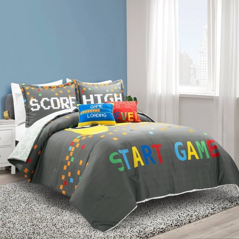 Basketball Game Reversible Oversized Comforter Set, Lush Decor Kids