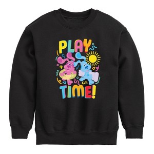 Boys' - Blue's Clues & You! - Play Time Graphic Long Sleeve Fleece Sweatshirt - 1 of 4