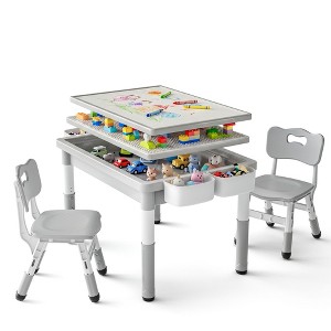 ⑧KinKi Kids75セット Kinder King Kids Table and Chair Set, Children Lego Table Play