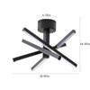 VYNXARIA Geometric Starburst Ceiling Light ¨C Modern Elegance for Any Space,Black - 4 of 4