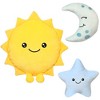 BenBen Sun Plush Toy 12", Set of 3, 7" Stuffed Star and Moon, Cute Plushies Gift, Fun Plush Pillow for Home Décor - 2 of 4