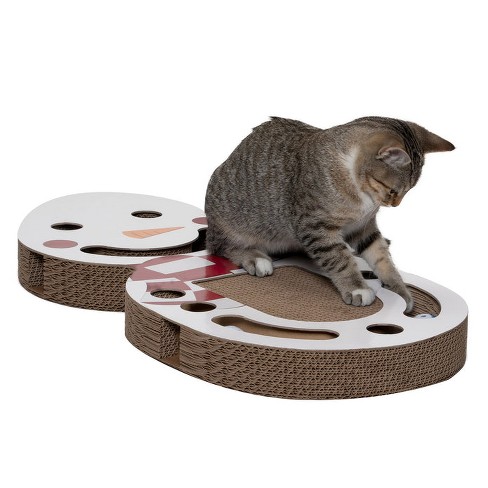 Round Extra-Large Cat Scratching Board Scratcher Pad Lounge for