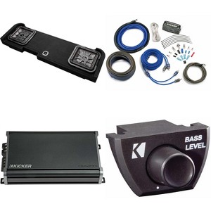 Kicker L7112T Custom Dual 12" Subwoofer Enclosure Bundle Compatible with Select Silverado/GMC Sierra Crew Cab (2008-newer) - 1 of 4