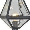 Crystorama Lighting Glacier 1 - Light Post Light in  Black Charcoal - 2 of 4
