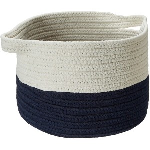 Colonial Mills Beach Bum Basket, 13"x13"x9", Navy - 1 of 4