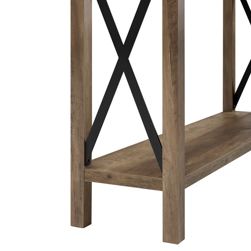 Sophie Rustic Industrial X Frame Entry Table - Saracina Home, 5 of 20