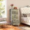 PAGED Dresser with 4 Fabric Drawers, Versatile Chest of Drawers, Modern Storage Cabinet with Wooden Top for Living Room, Bedroom - 2 of 4