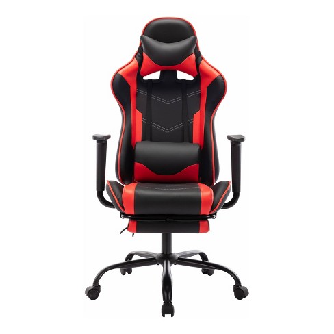 Ezra Adjustable Leg Rest Gaming Chair White - Mibasics : Target