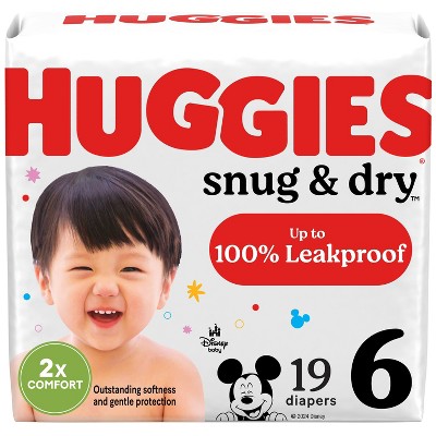 Image of Huggies Snug & Dry Disposable Diapers - Size 6 - 19ct