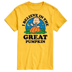 Men's - Peanuts - I Believe In The Great Pumpkin Short Sleeve Graphic T-Shirt - 1 of 4
