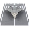 Lockheed Martin F-22 Raptor Stealth Aircraft Gray "US Air Force YF-22" w/Runway Section Diecast Model Airplane by Runway24 - 4 of 4