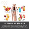 Oggi 34oz Dial a Drink Cocktail Shaker Copper: Stainless Steel, Hand Wash, 11.25" Height, 4.88" Width, 1.4 lbs - 2 of 4