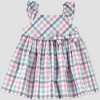 Carter's Just One You® Baby Girls' Plaid Dress - Pink/Blue - 2 of 4
