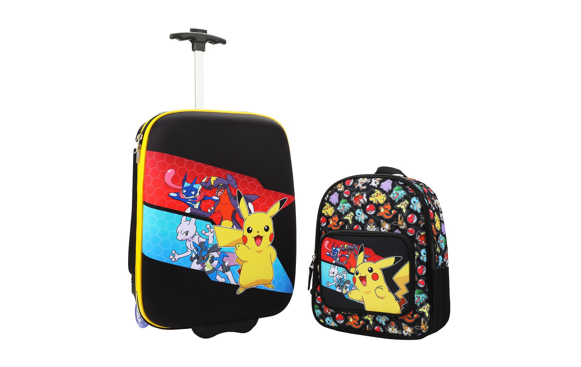 Pokemon Character Stripes 2-Pack Luggage Set
