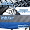 NAYSAYE Trampoline 10FT with Slide Basket Board and Safety Net for Outdoor Fun for Kids Backyard, Black and Blue, 50"*19.29"*14.57" - 3 of 4