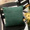 18x18 Outdoor Indoor Subtle Geo Filled Throw Pillow Green Polyester by Foreside Home & Garden - 2 of 4