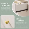 Modern 5 Drawer Dresser with Curved Profile 39.6 "Tall Wooden Chest with Golden Metal Handles Storage Cabinet for Bedroom Living Room Hallway - 4 of 4
