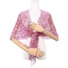 INSPIRE CHIC Women's Sequin Shawls and Wraps for Evening Dresses Fringed Sparkly Scarf 1Pc - 3 of 4
