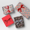 7ct 70' Christmas Fabric Ribbon Red/Black/Silver/White - Wondershop™ - 2 of 3