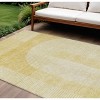 Gold Ivory And Yellow Geometric Washable Indoor Outdoor Area Rug - 2 of 4