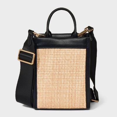 Straw crossbody bag online target