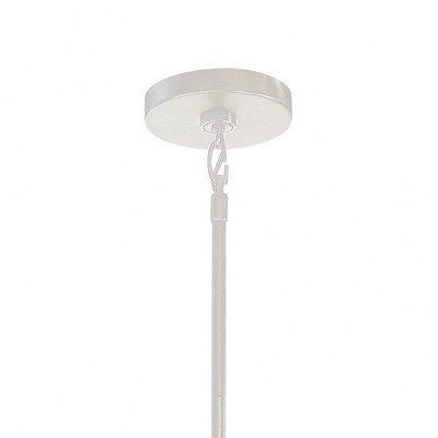 Elegant Brushed Nickel 9-Light Chandelier with Clear and Satin Etched Glass