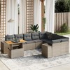 vidaXL Garden Sofa Set Grey - 2 of 4