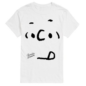Men's - Peanuts - Charlie Face Short Sleeve Graphic T-Shirt - 1 of 4