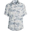 Lands' End Men's Traditional Fit Short Sleeve Linen Shirt - 3 of 4