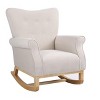NicBex Velvet Upholstered Accent Chair,Modern Rocking Chairs with Comfortable Seating,Arm chair for Bedroom,Reading Room - 4 of 4