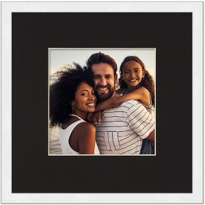 PosterPalooza | White Frame with Black Photo Mat, UV Acrylic Front, Foam Board Backing, 60 Sizes Available - 1 of 4