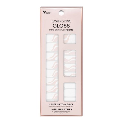 Dashing Diva Gloss Gel Nail Art Strip Yin Yang 32ct Target