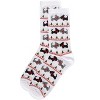 Memoi Women's Christmas Scottie Dog Crew Socks White 9-11 - 3 of 4