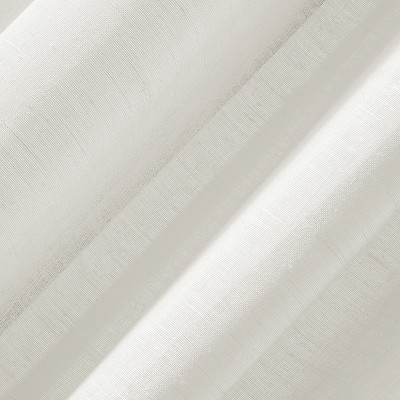 Ivory Sheer Linen Blend Grommet Top Window Panel