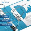 Premium Economy 1" Round Ring Binder 6pk Turquoise Blue: Davis Group, 1in Hard Cover, 200 Sheet Capacity, 2 Pockets - 3 of 4
