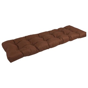 Blazing Needles, 55-inch by 19-inch Tufted Solid Outdoor Spun Polyester Loveseat Cushion - 1 of 3
