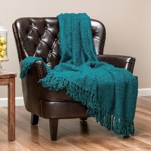 Chanasya Fuzzy Textured Throw Blanket Blanket - 1 of 4