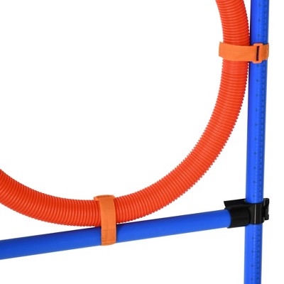 PawHut Small Blue and Orange Dog Agility Training Set