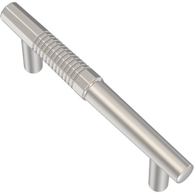 attop 6 Pack Brushed Satin Nickel Cabinet Pulls, 3 Inch(76mm) Hole Centers Cabinet Handles T Bar Kitchen Hardware for Cabinets and Drawers