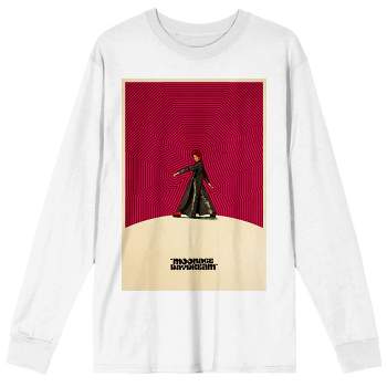 David Bowie Moonage Daydream Crew Neck Long Sleeve White Adult Tee