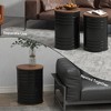 HOMCOM Nesting Storage Ottomans Set of 2 with Lids, Hidden Space - 4 of 4