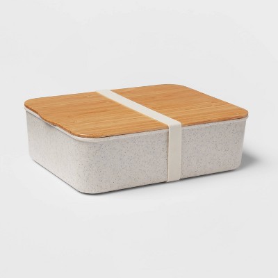 Bento Box with Bamboo Lid White Sand - Threshold™