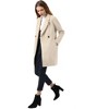 INSPIRE CHIC Women's Notched Lapel Double Breasted Raglan Sleeve Winter Coat - 4 of 4