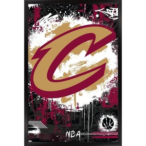 Trends International NBA Cleveland Cavaliers - Maximalist Logo 23 Framed Wall Poster Prints - 1 of 4